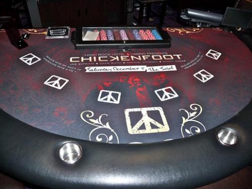 Chickenoot Poker table