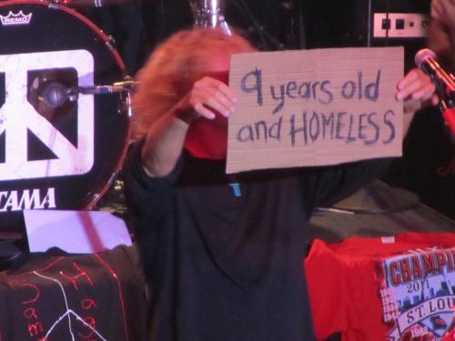9 years old and homeless.....
