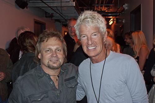 Mike Hanging out backstage with REO Speedwagon's Kevin Cronin